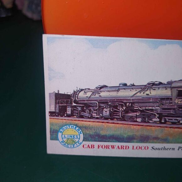 Vintage 1955 Topps Rails and Sails Cab Forward Loco #120 - Picture 2 of 4